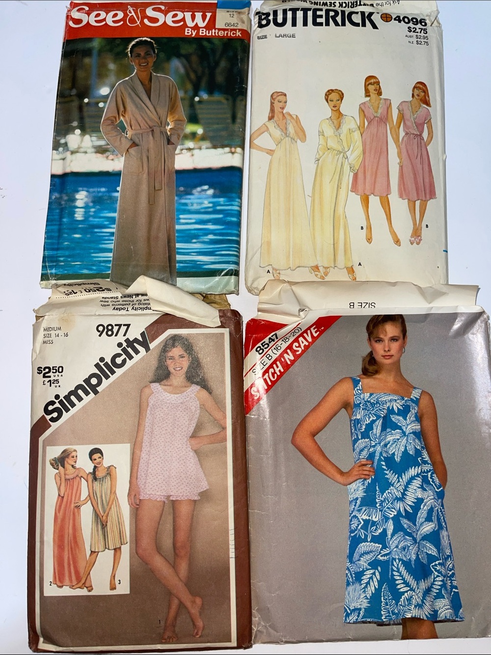 3/$30 Vintage Sewing Pattern Bundle - Butterick, Simplicity, See & Sew